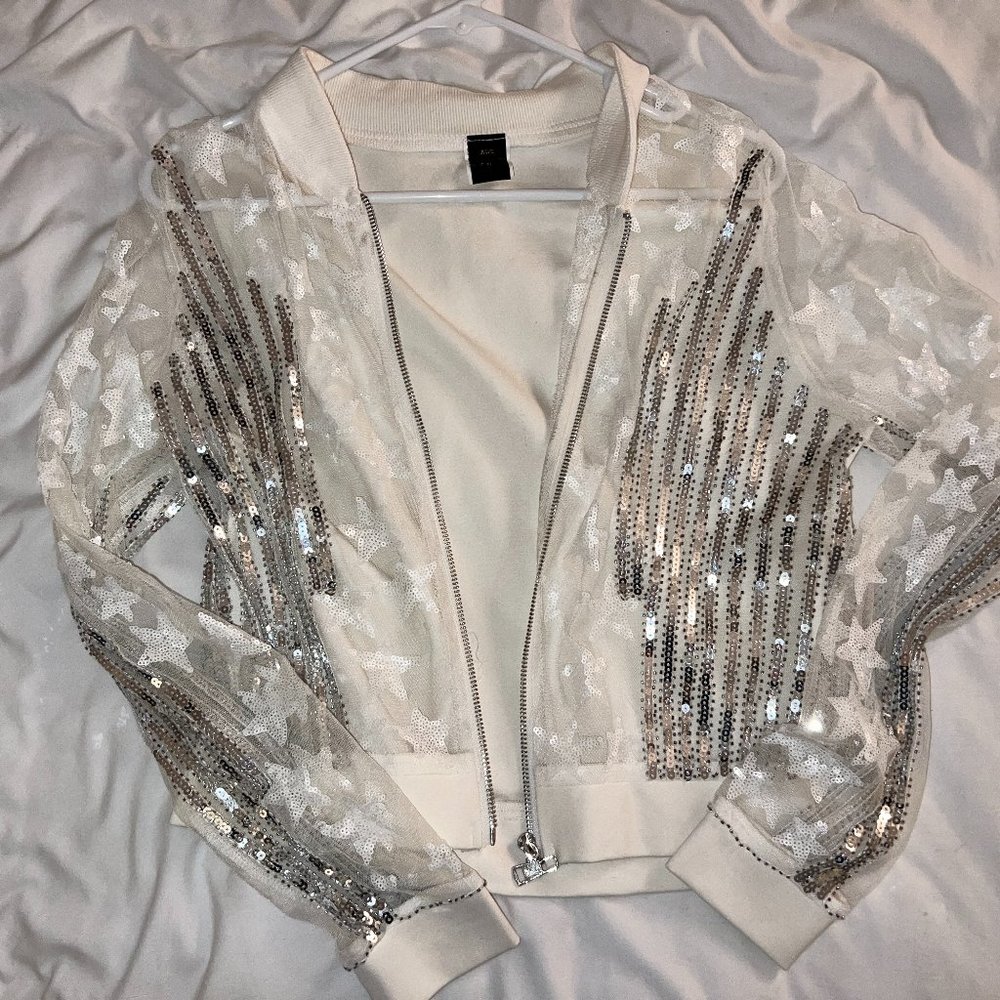 Badgley Mischka for Diesel Cropped bomber sporty jacket Small